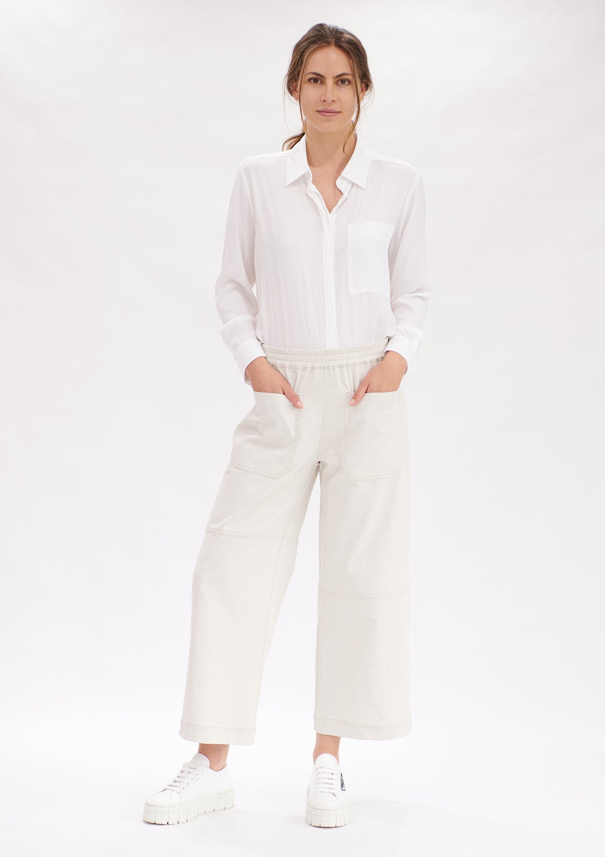 Mela Purdie Polished Canvas Quarter Panel Pant