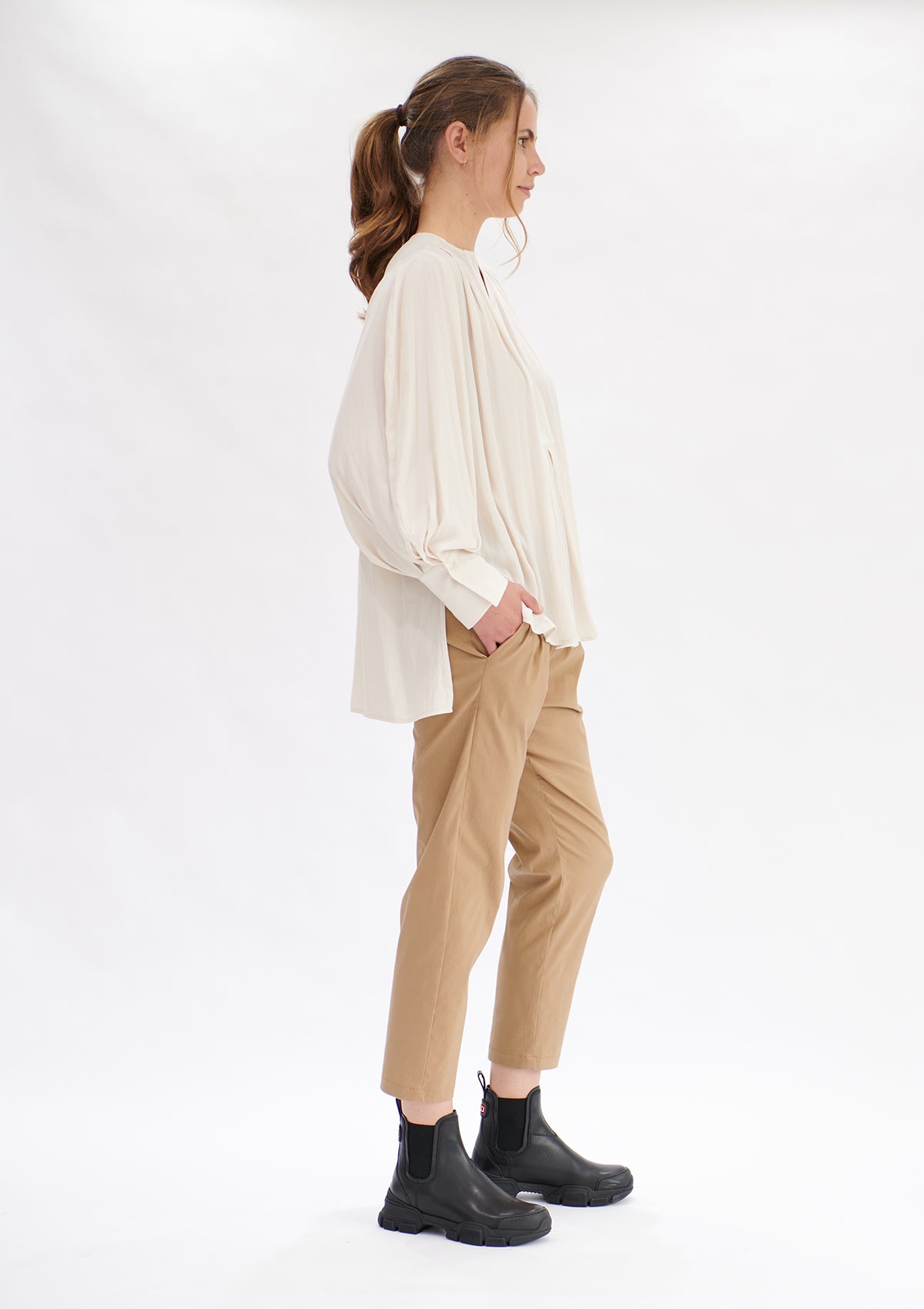 Mela Purdie Mache Saddle Blouse