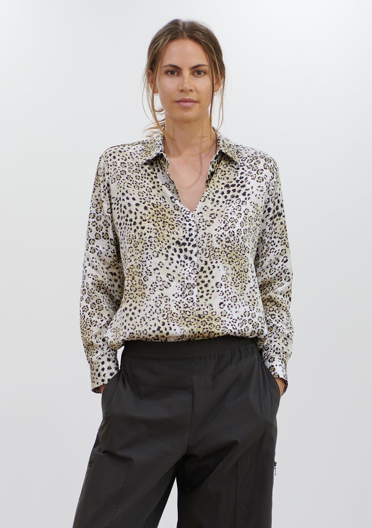 Mela Purdie Dune Animal Print Soft Shirt