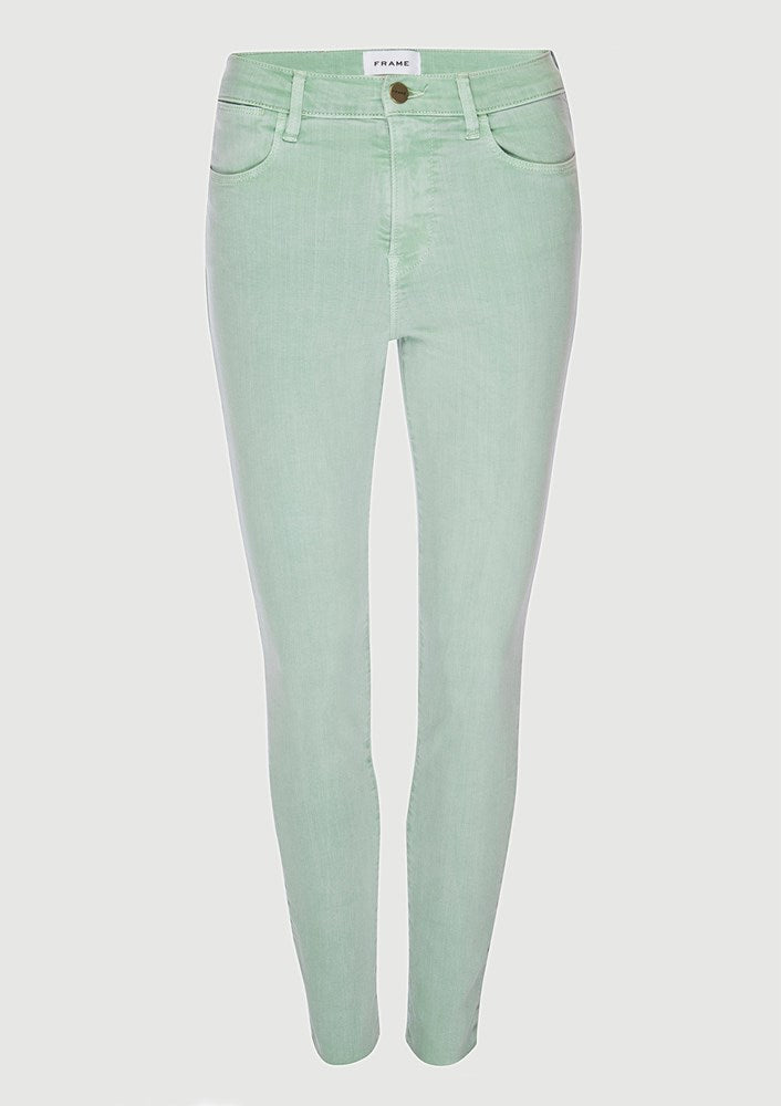 Frame Le High Skinny Raw Edge Cloud Jeans