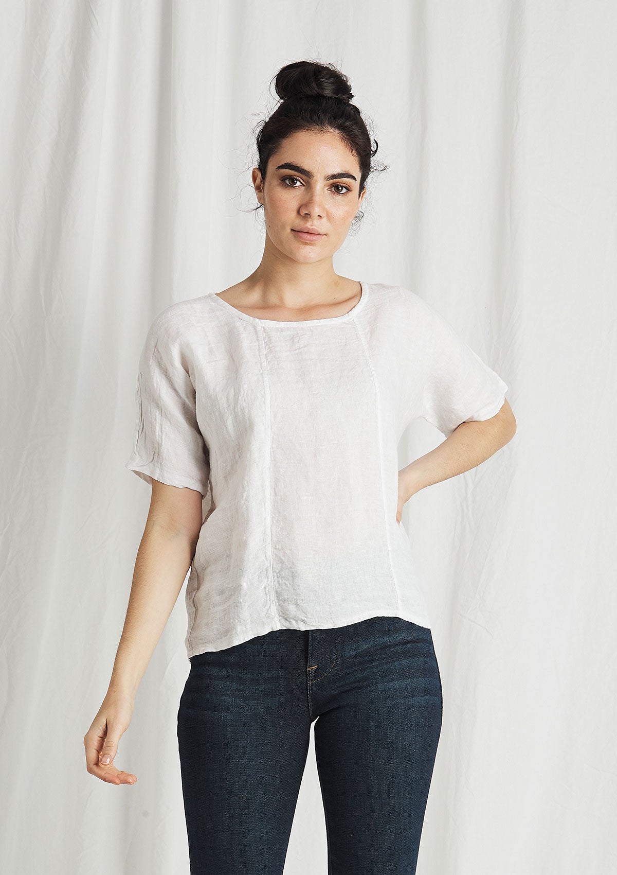 Khlassik Linen Flutter Top