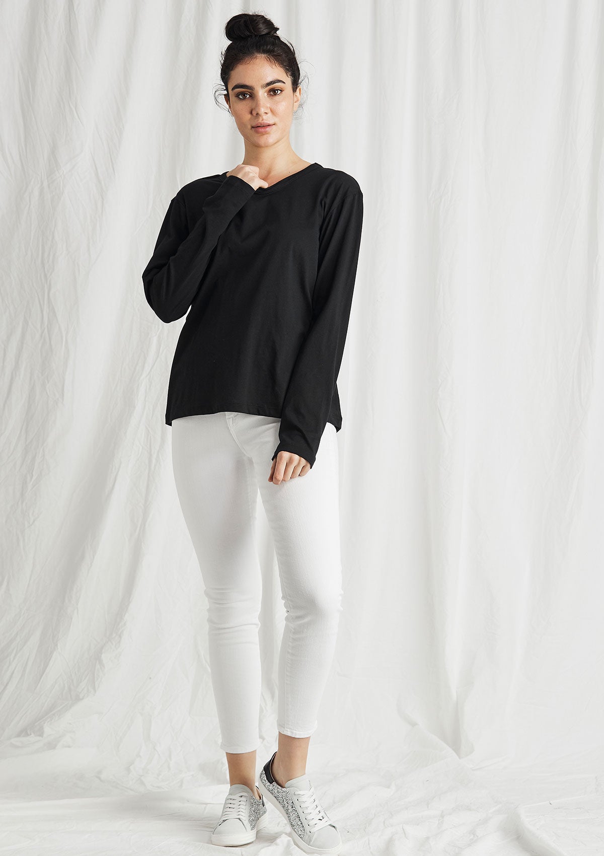 Khlassik Organic Cotton Long Sleeve Crew T