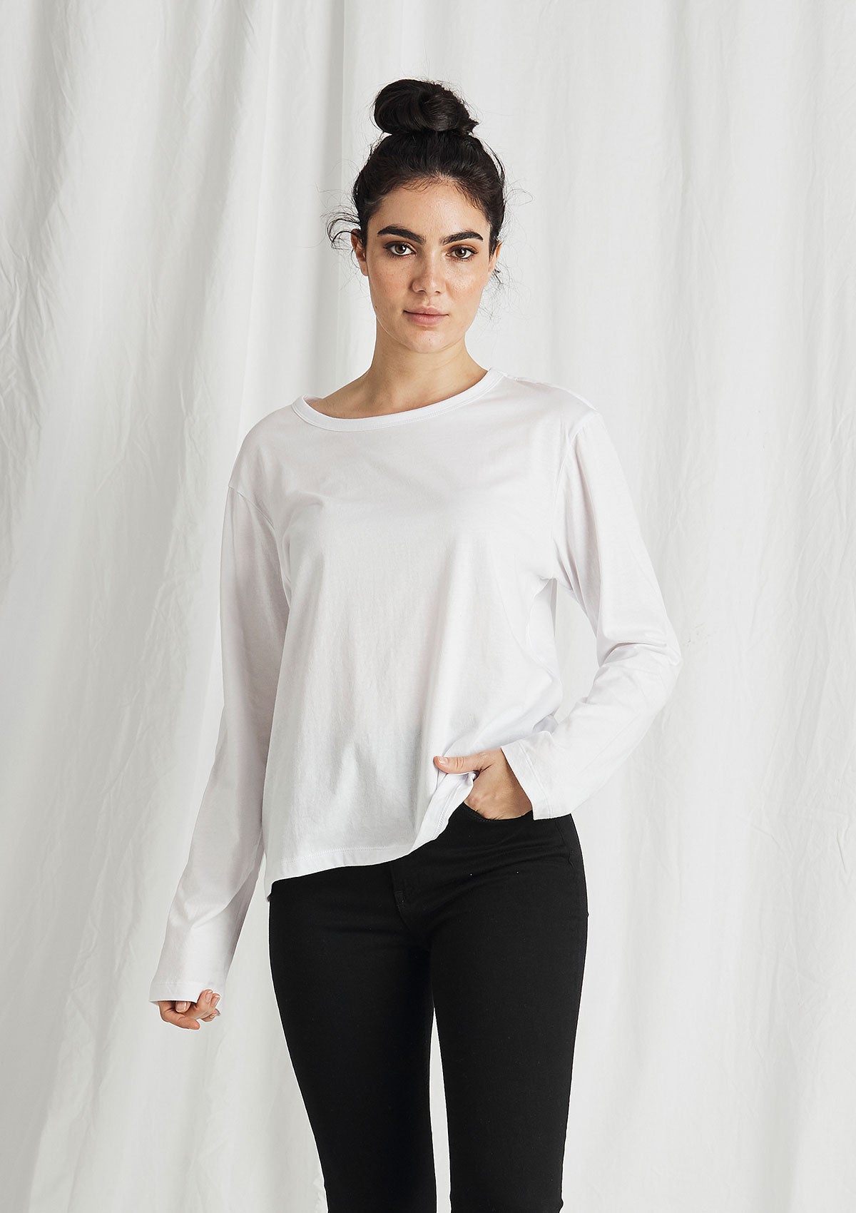 Khlassik Organic Cotton Long Sleeve Crew T