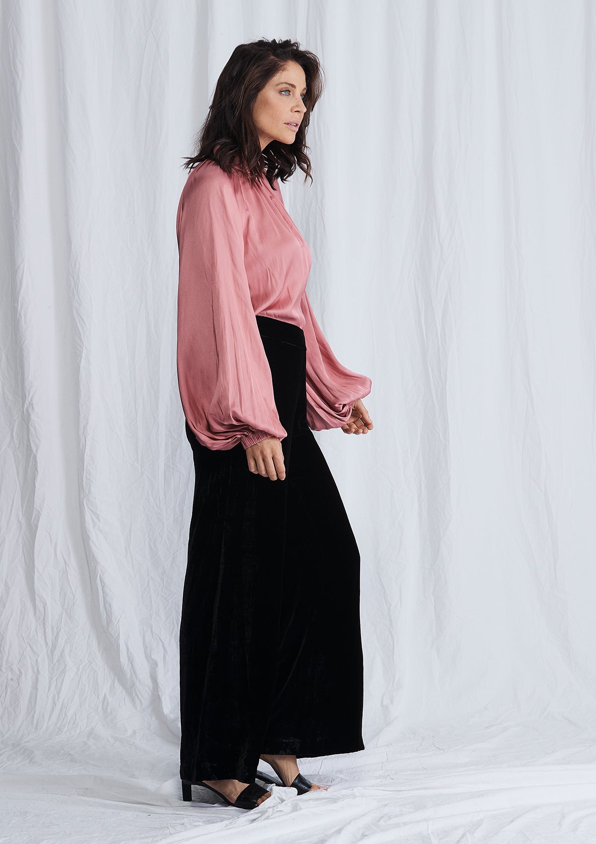 Luxe Deluxe First Love Velvet Wide Leg Pant