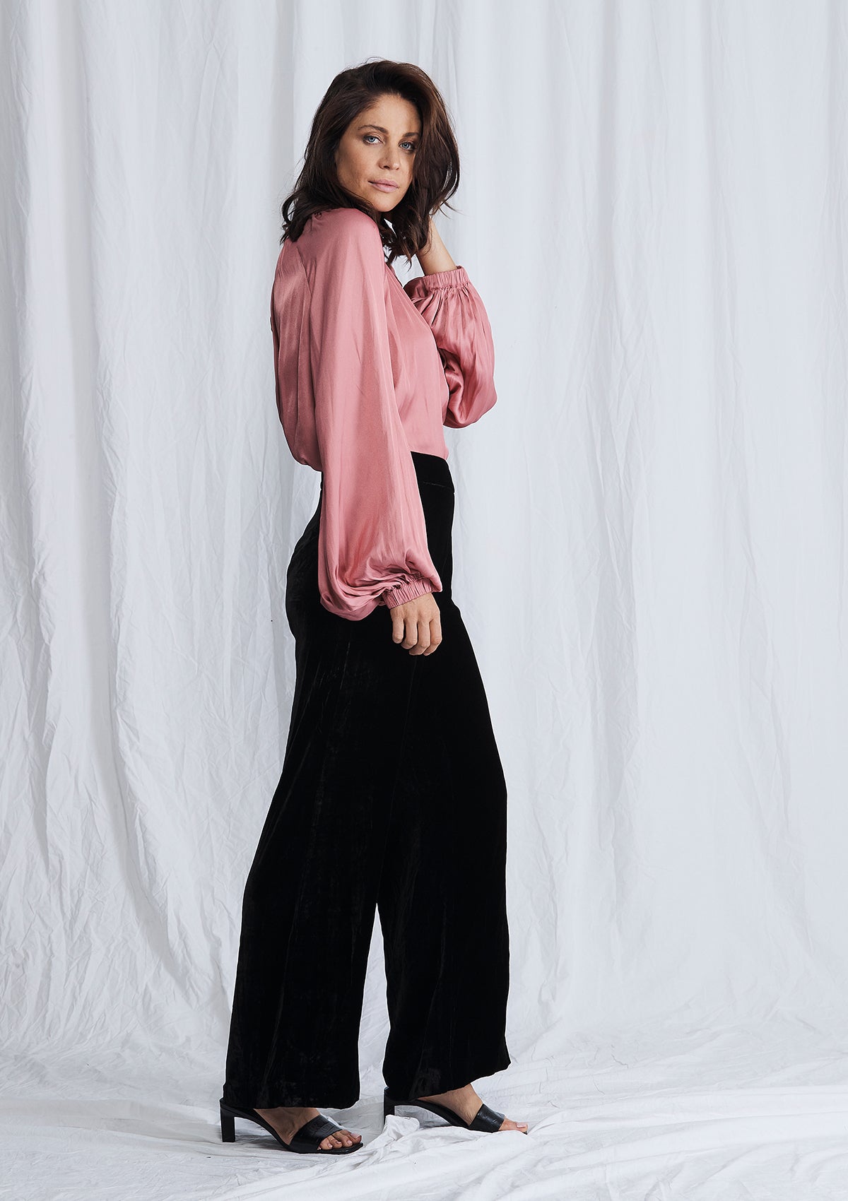 Luxe Deluxe First Love Velvet Wide Leg Pant