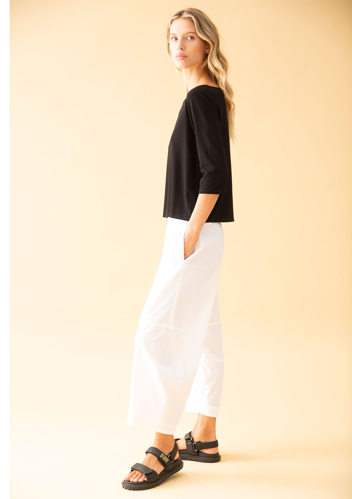 Mela Purdie Microprene Crop Frame Pant