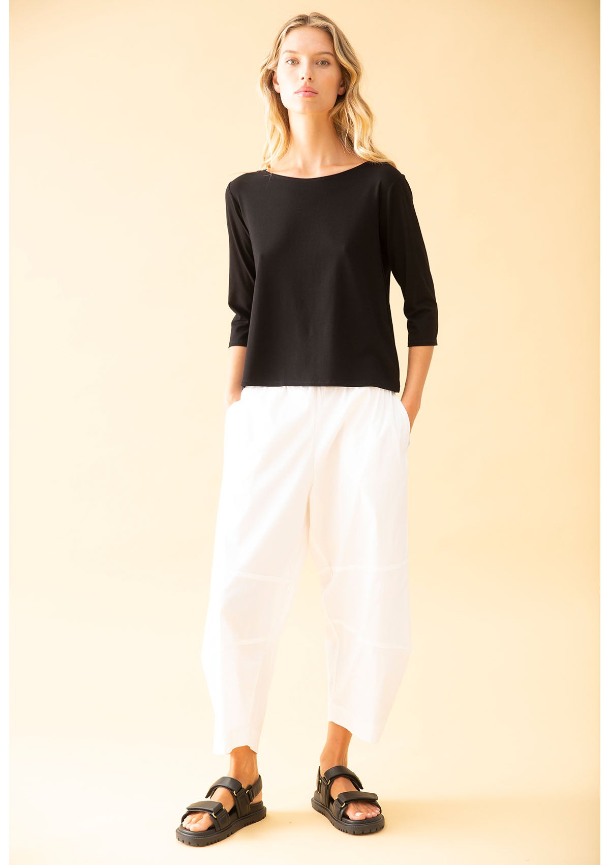 Mela Purdie Microprene Crop Frame Pant