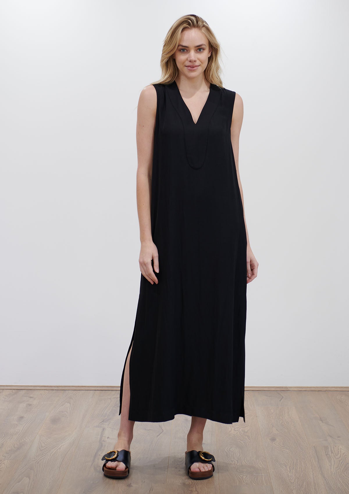 Mela Purdie Mache Scallop Maxi dress