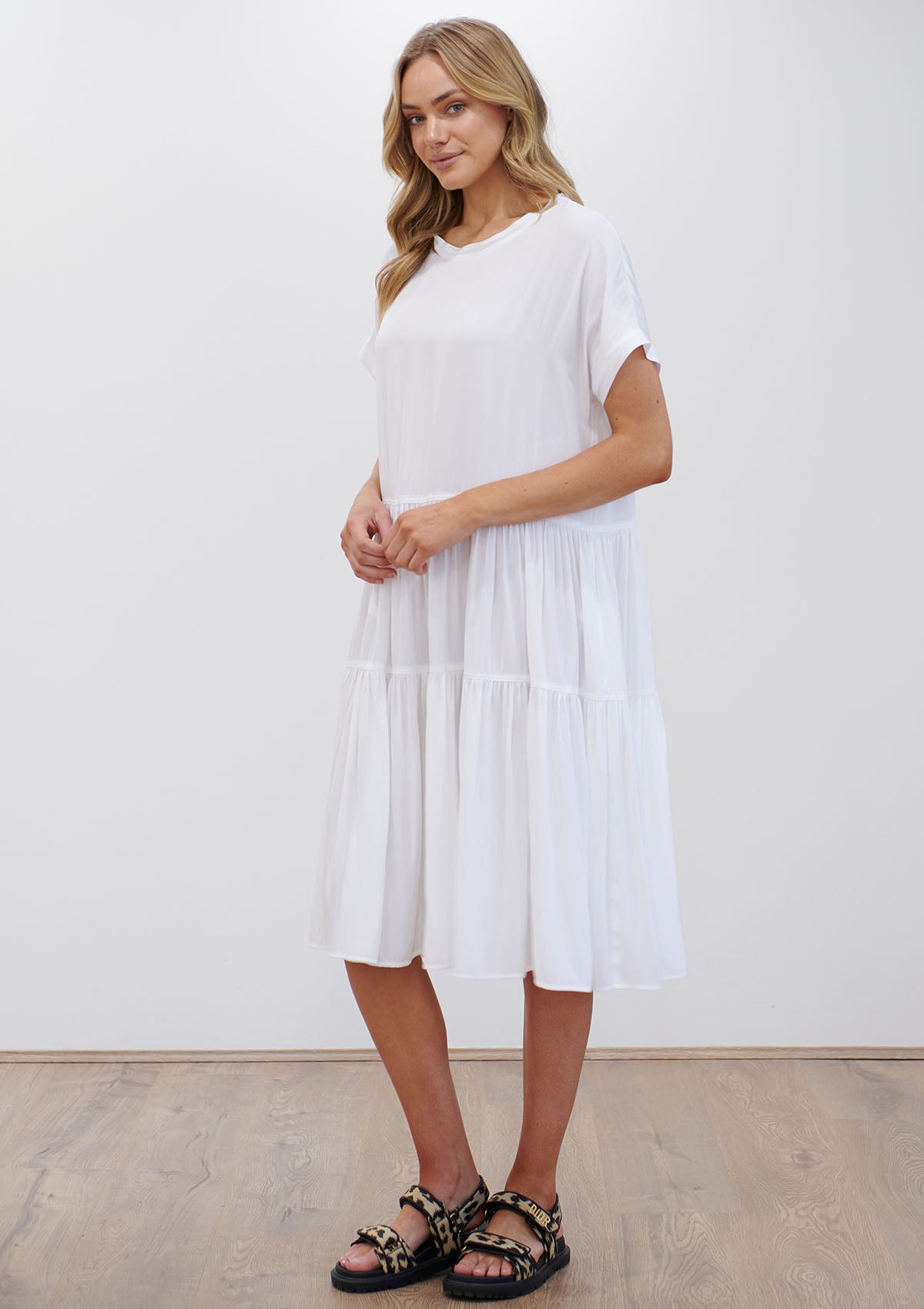 Mela Purdie Mache Cap Sunray Dress