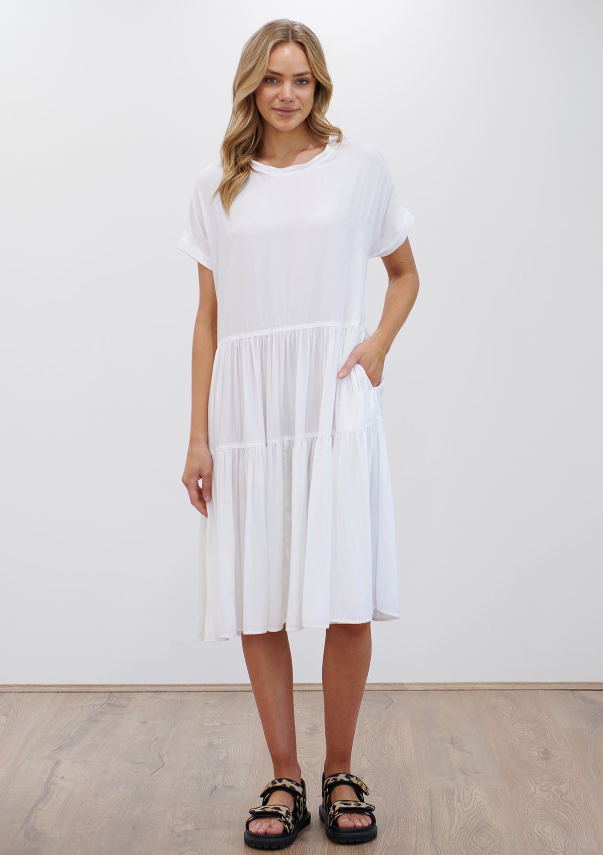 Mela Purdie Mache Cap Sunray Dress