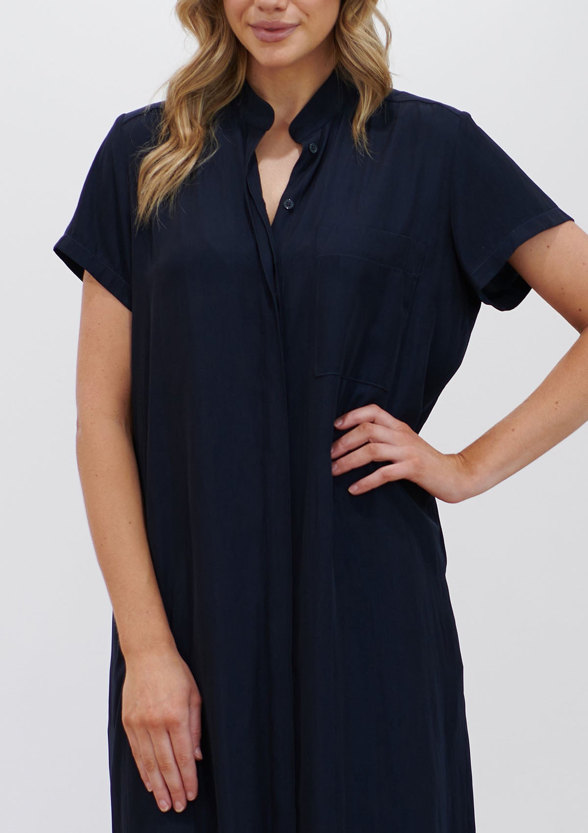 Mela Purdie Mache Short Sleeve Pocket Dress