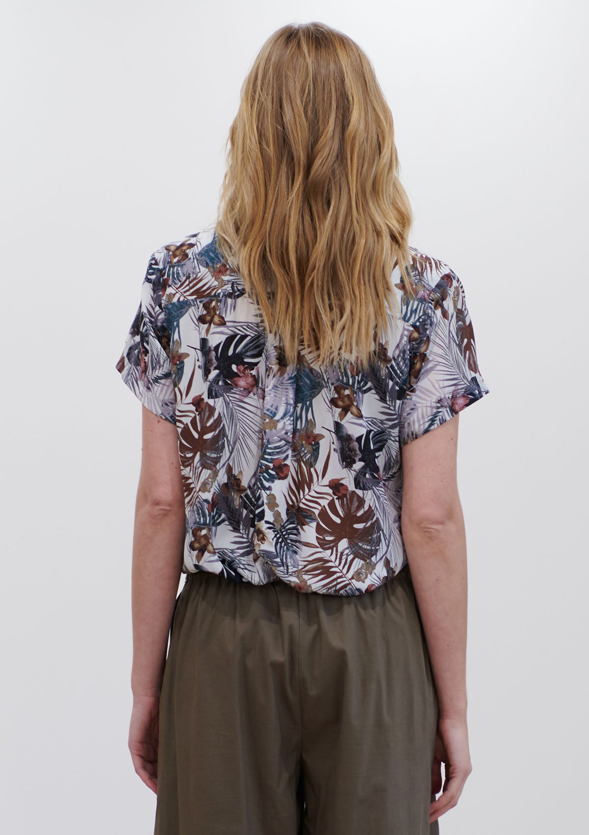 Mela Purdie Shadow Femery Silk Short Sleeve Shirt