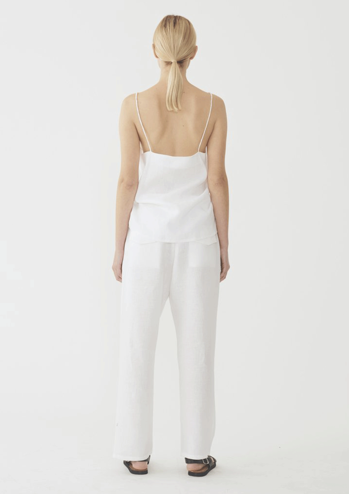 Matin Studio Square Neck Top White