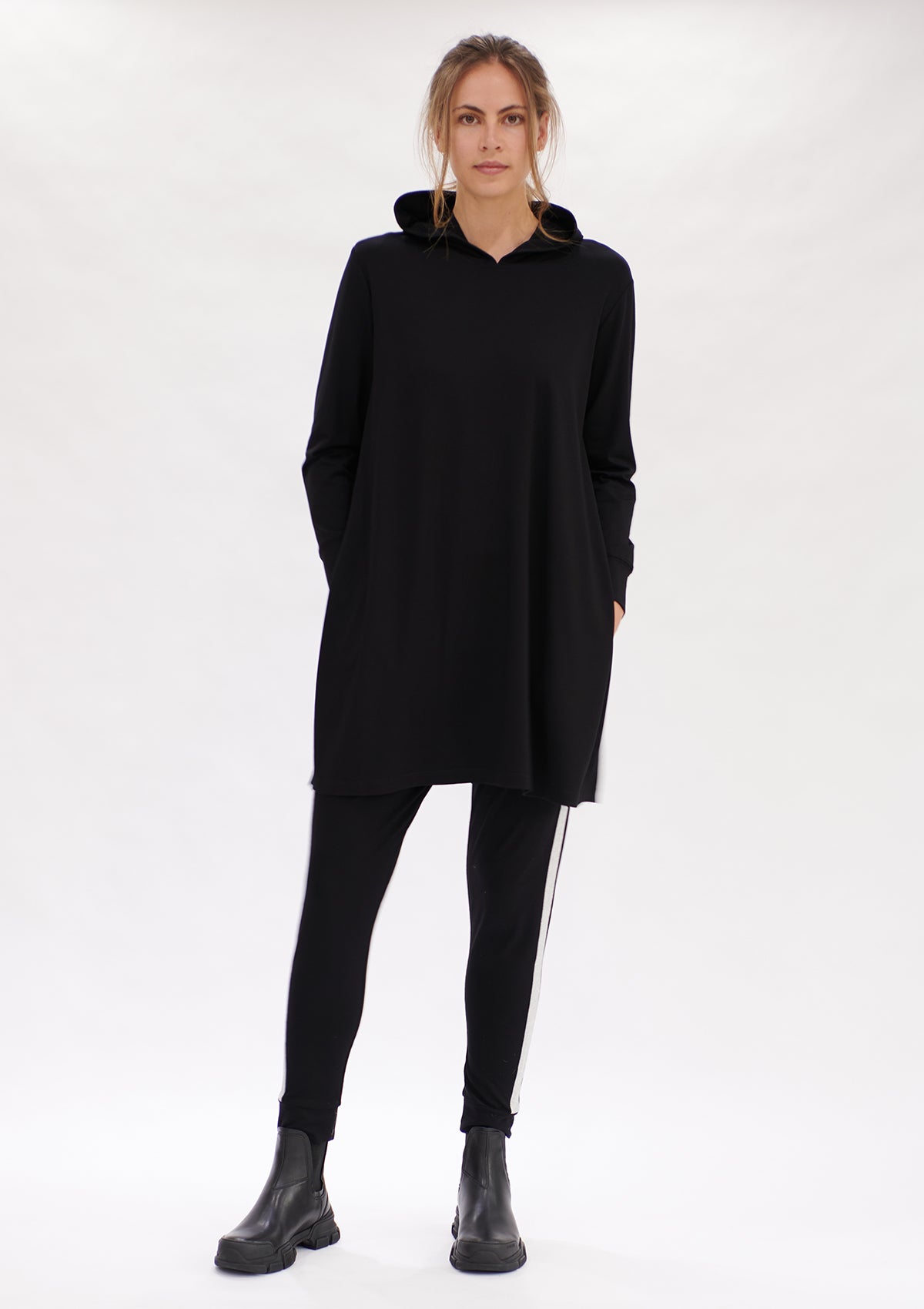 Mela Purdie Matte Jersey Maxi Hoodie