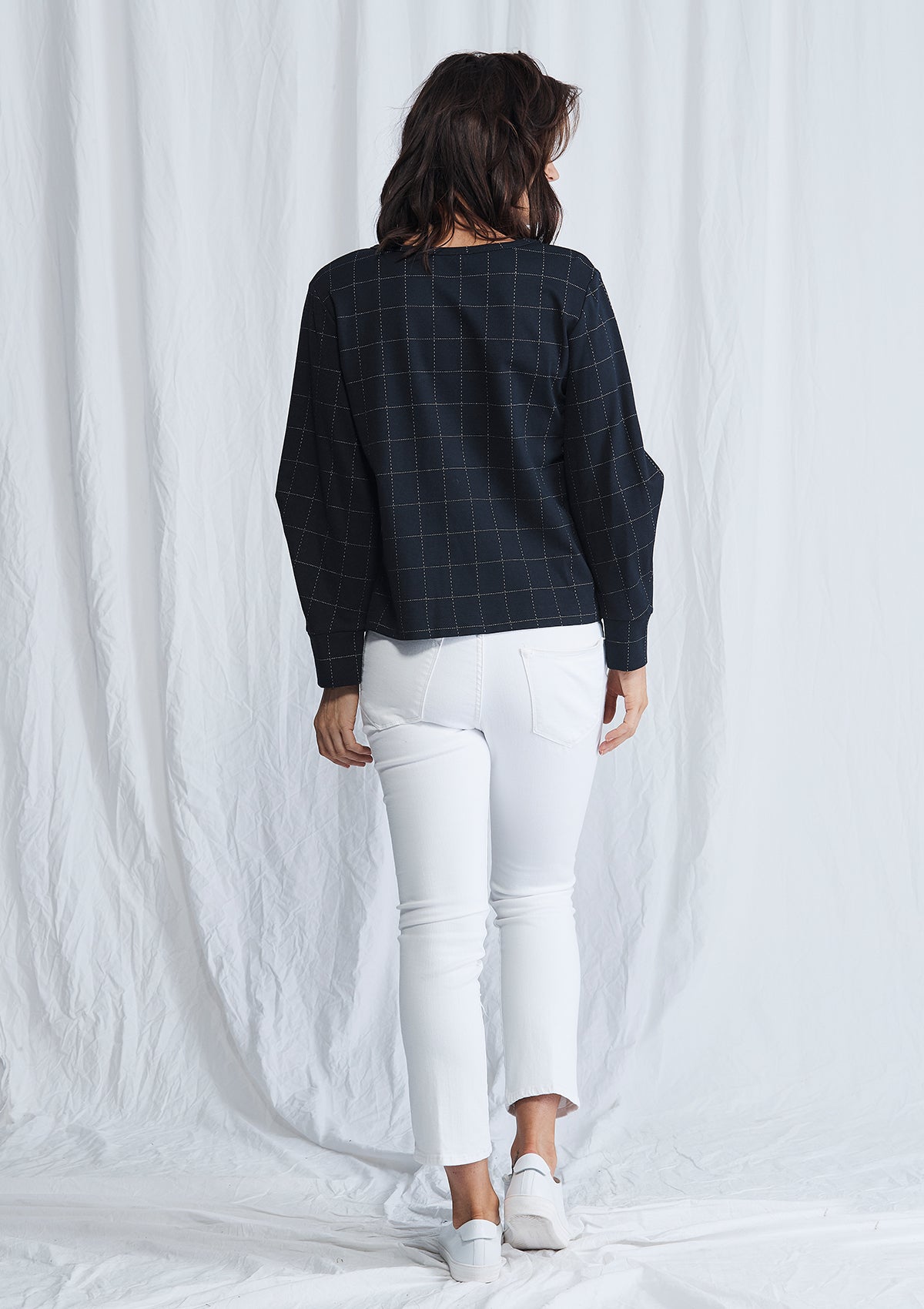 Mela Purdie Compact Check Knit Palais Sweater