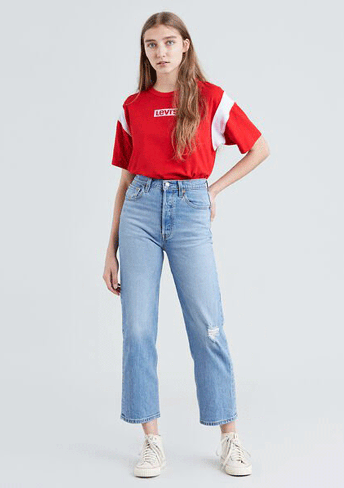 Levis Ribcage Straight Ankle Jeans