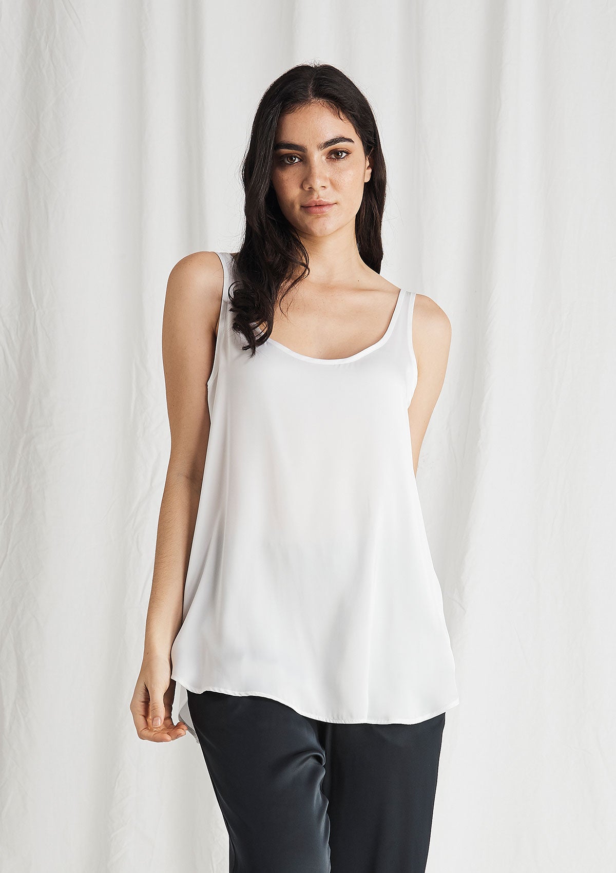 Mela Purdie Supreme Satin Halo Tank