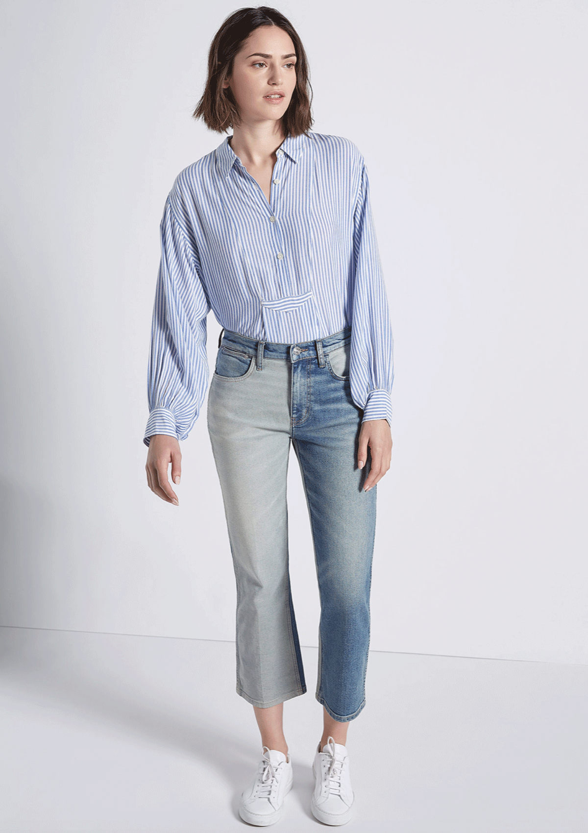 Current Elliot The Emmy Blouse Summer Stripe