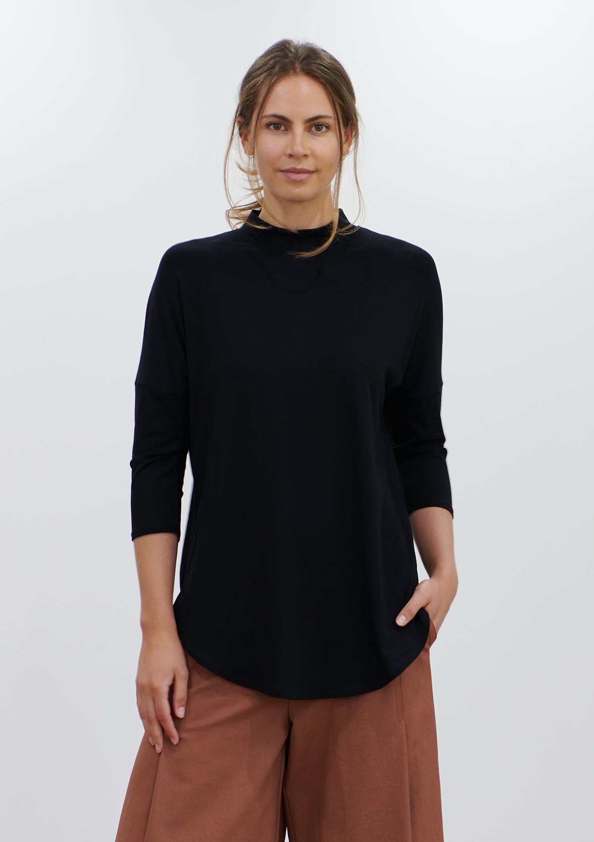 Mela Purdie Matte Jersey Crew Neck Sweater