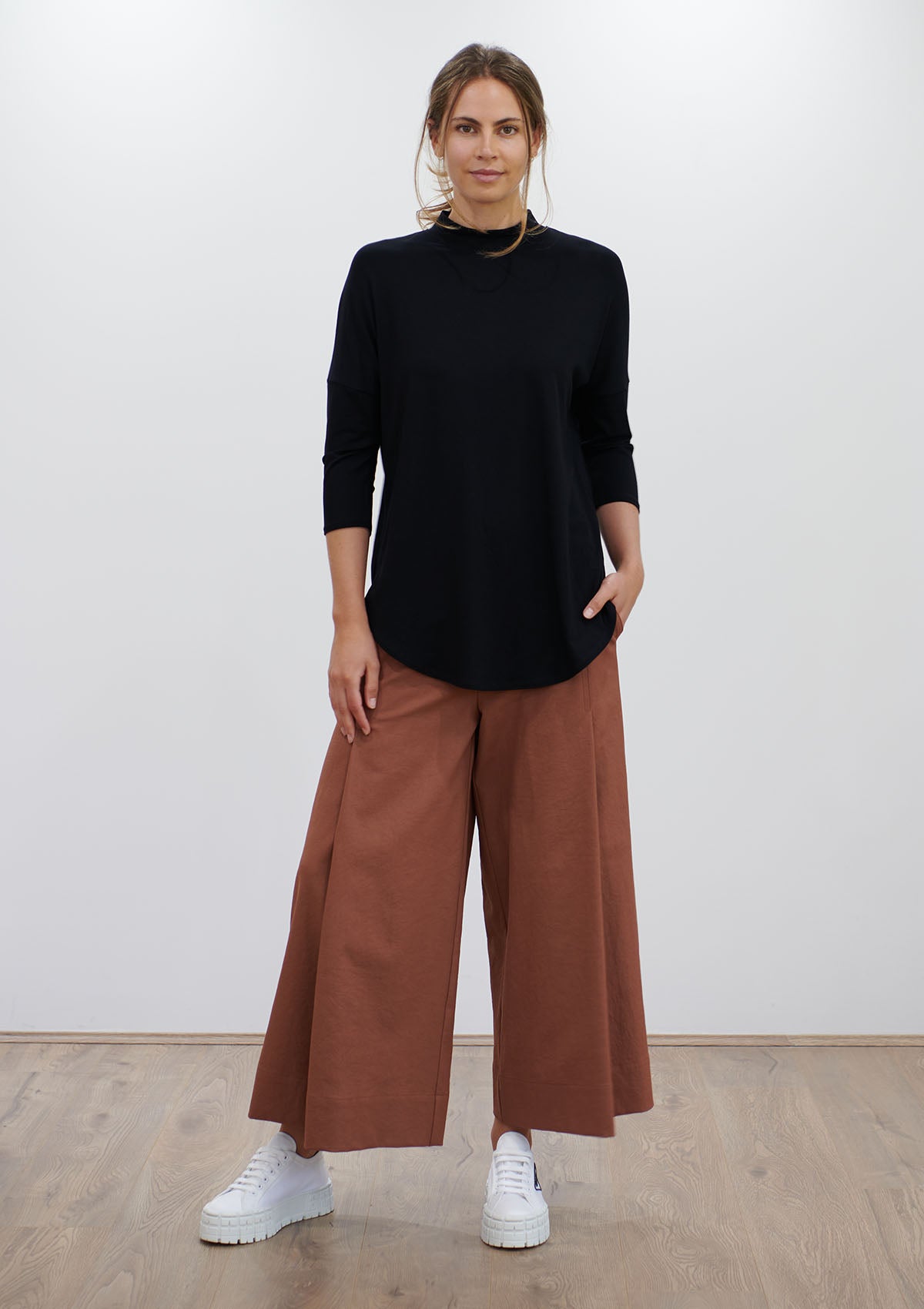 Mela Purdie Matte Jersey Crew Neck Sweater