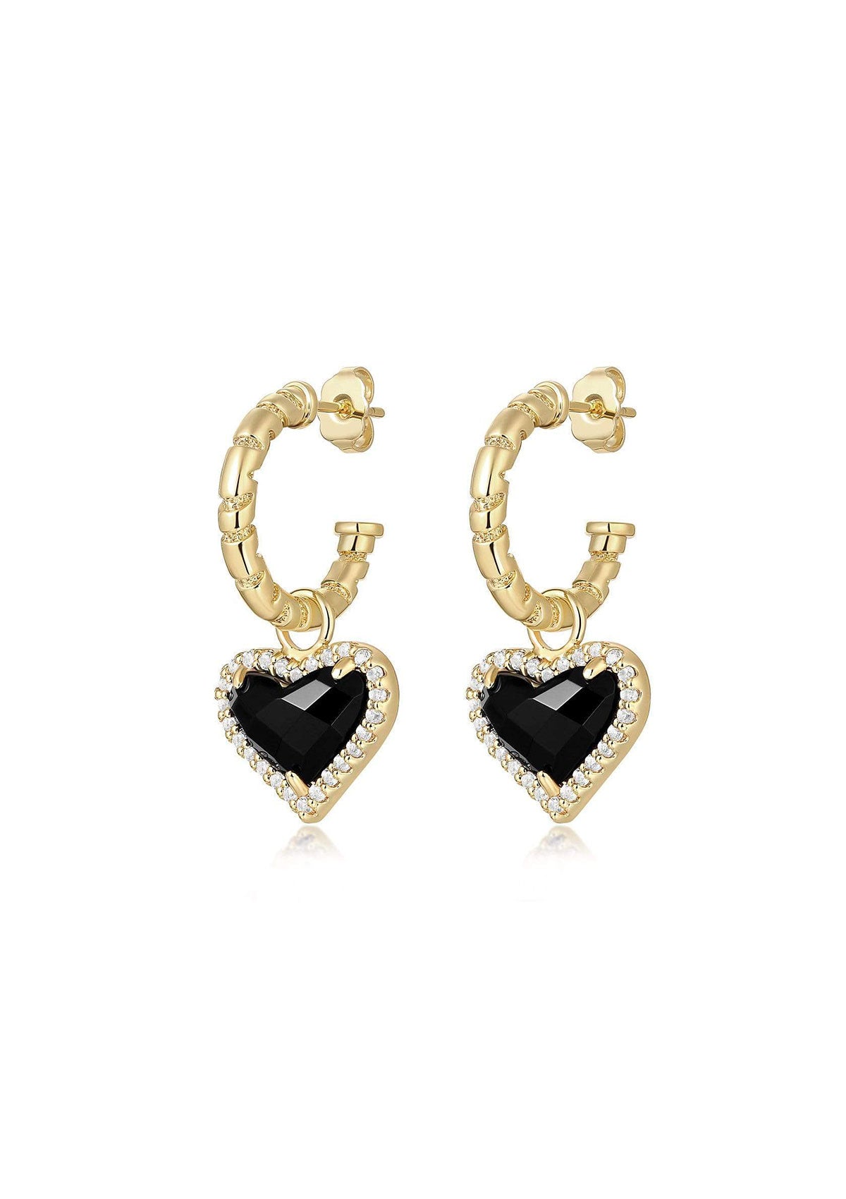 F+H Whitney Gemstone Heart Earring