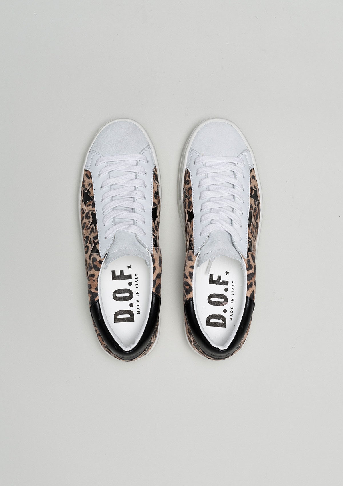 DOF Bella Leopard Suede Sneaker