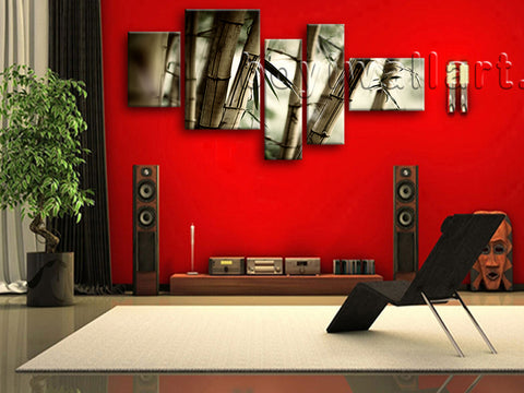 Bamboo wall decor