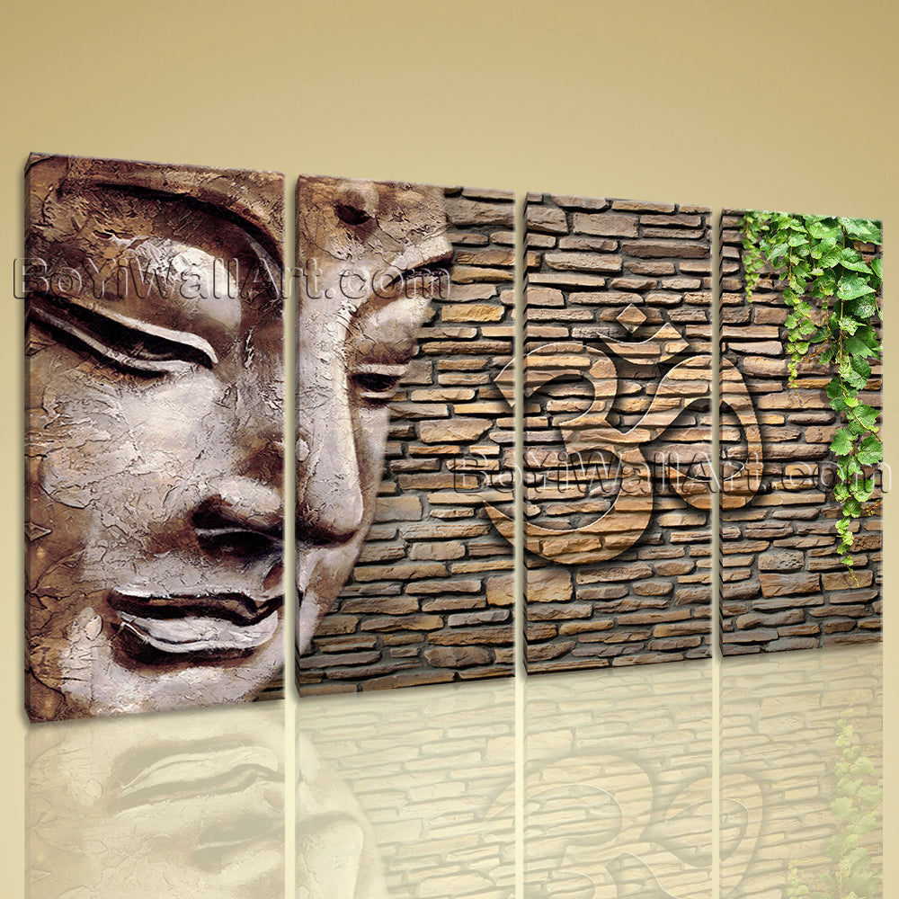 Extra Large Abstract Feng Shui Zen Wall Art Print On Canvas Buddha Picture Decor