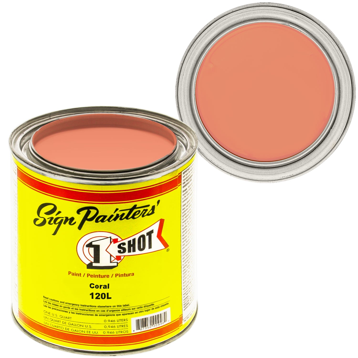CORAL Pinstriping Lettering Enamel Paint, 1 Quart
