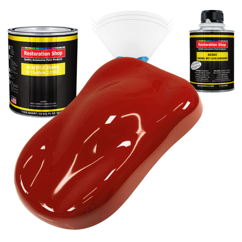 Candy Red Metallic Acrylic Enamel Automotive Paint Kit