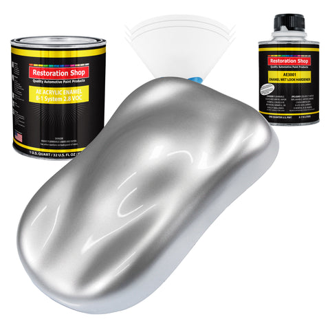 Dark Charcoal Metallic Acrylic Lacquer 1-Gallon Kit — TCP Global