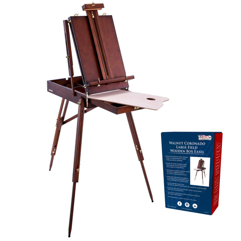 Newport Small Adjustable Wood Table Sketchbox Easel - Portable