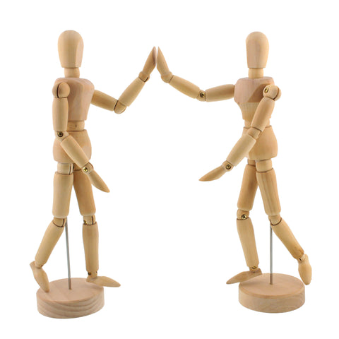 8 Male & Female Wood Manikin Set Pair — TCP Global