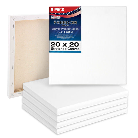 Stretched Canvas 12X16 6-Pack U.S. Art Supply — TCP Global