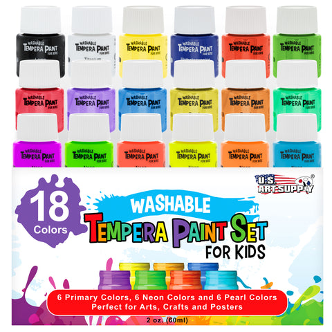40-Piece Children's Art Painting Supplies and Accessories Kit, Brushes —  TCP Global
