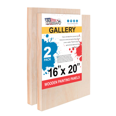 5 X 5 Birch Wood Panel Boards, Gallery 1-1/2 Deep Cradle 4 Pack — TCP  Global