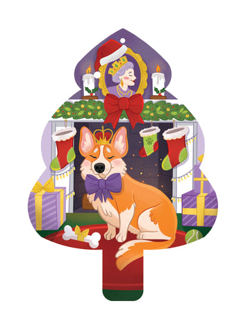 Christmas Corgi Christmas Puzzle