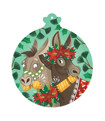 Merry Donkeys Christmas Puzzle