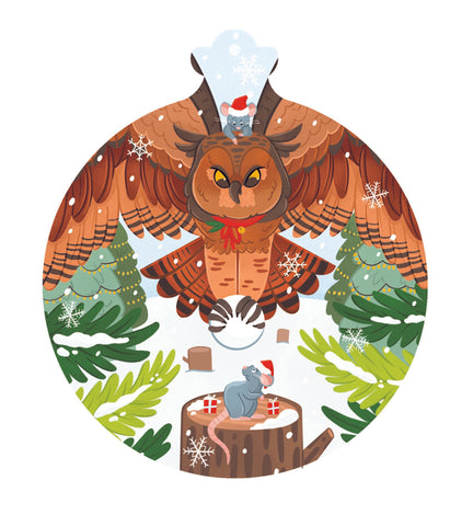 Owl and Mice Christmas Puzzle