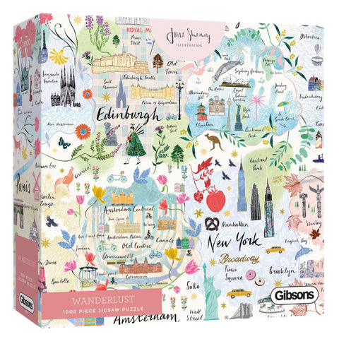 Wanderlust 1000 piece jigsaw puzzle.