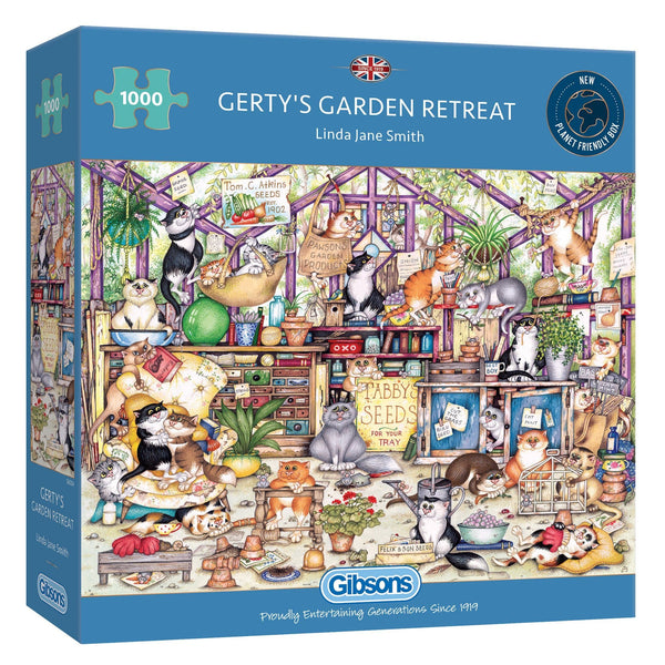 Gerty’s Garden Retreat 1000 Piece Jigsaw Puzzle For Adults – GIBSONS