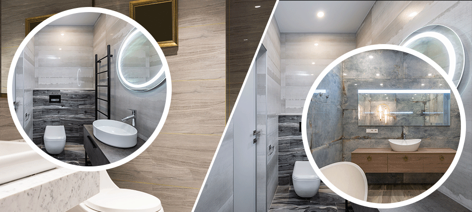 When designing a bathroom lighting plan, it is important to consider the different layers of general lighting and task lighting.