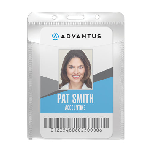 Advantus PVC Badge Holders, Horizontal/Vertical, 50/PK — Shop Advantus