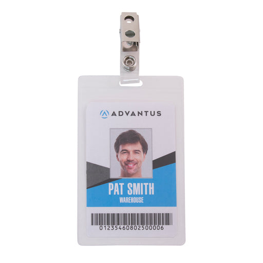 Advantus PVC Badge Holders, Horizontal/Vertical, 50/PK — Shop Advantus