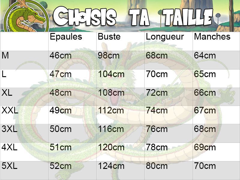 guide des tailles