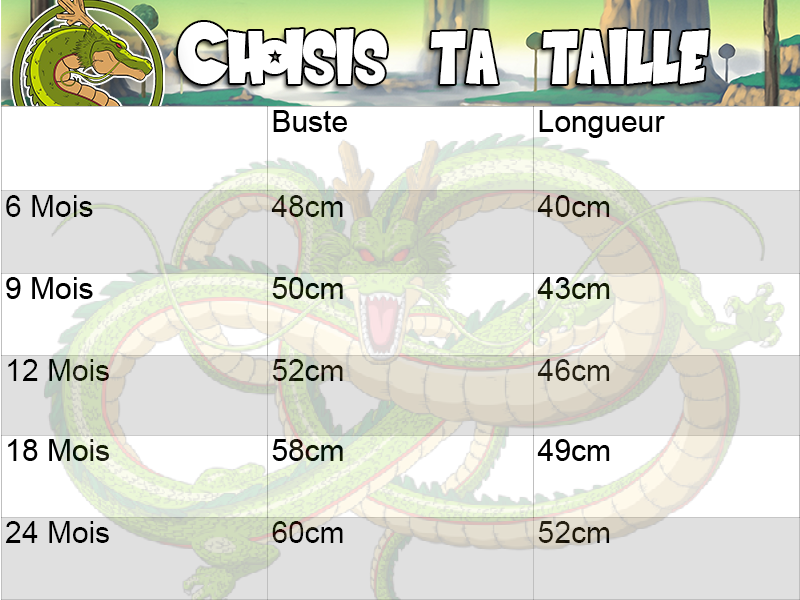 guide des tailles