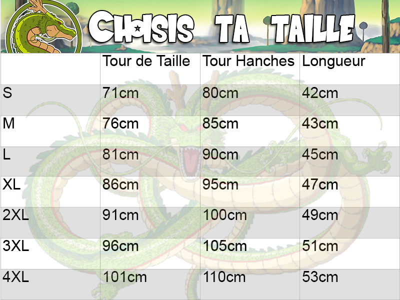 guide des tailles