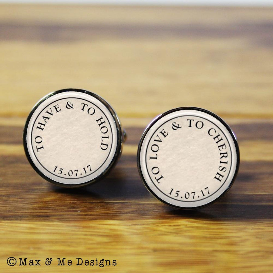 Wedding Cufflinks Max Me Designs