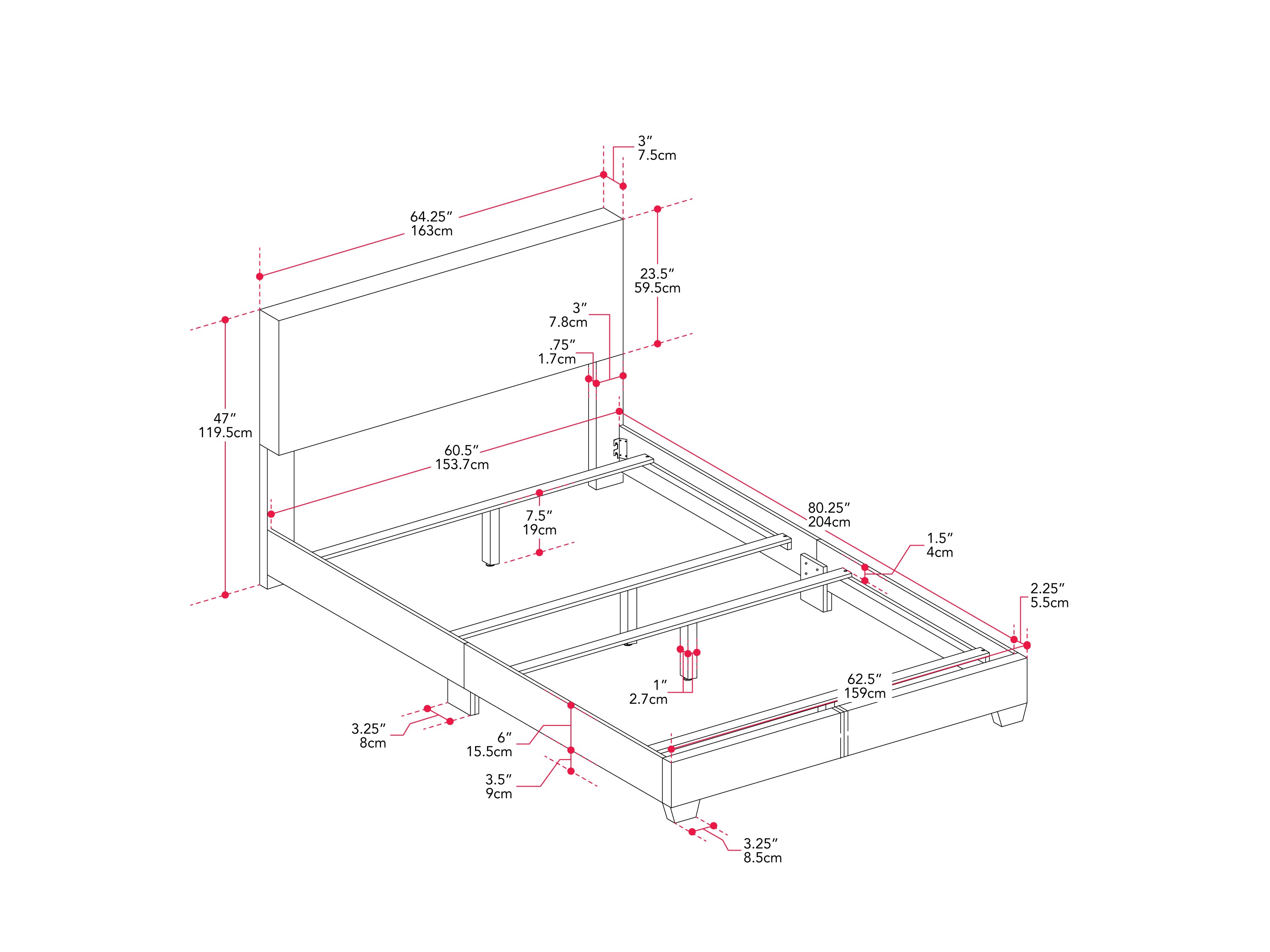 Boucle Queen Bed