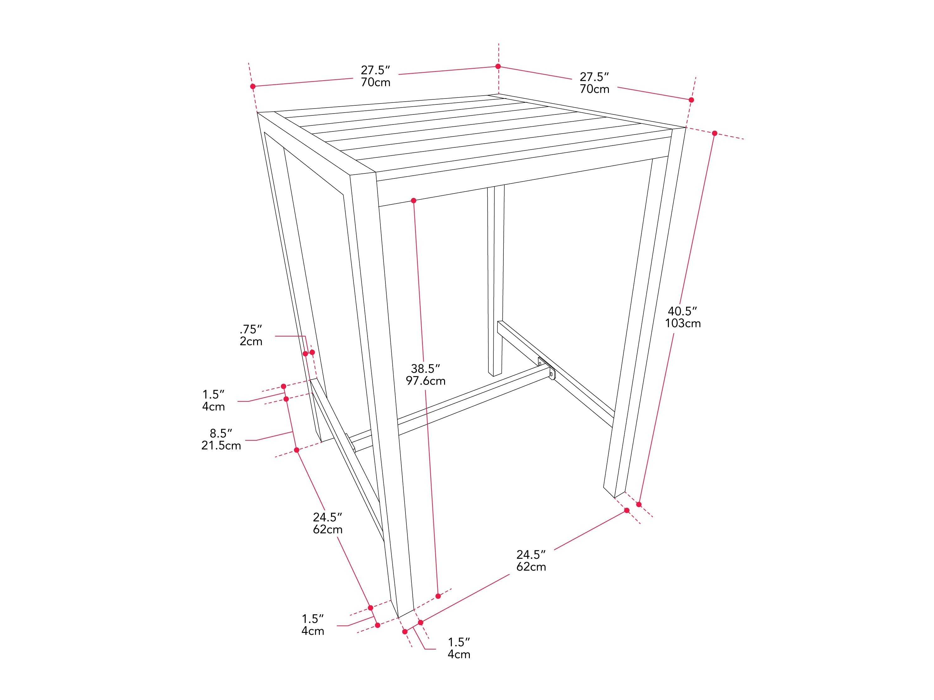 Outdoor Bar Table